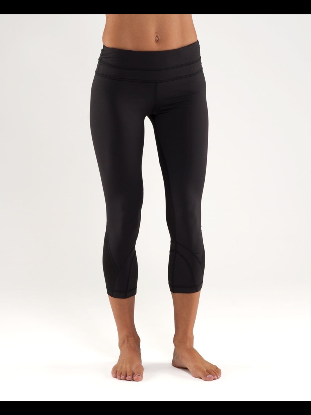 Lululemon Run: Inspire Crop II - Black Crop Leggings